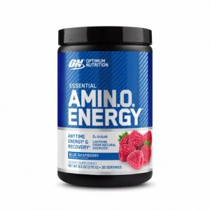 Optimum Nutrition ESSENTIAL AMIN.O. ENERGY® Blue Raspberry 0.6 lb (30 Servings) Polska | 238657HBM