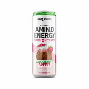 Optimum Nutrition ESSENTIAL AMIN.O. ENERGY+ Electrolytes Sparkling *new* Cocoberry Breeze 355ml * 12 Cans (12 Servings) Polska | 278935ITP