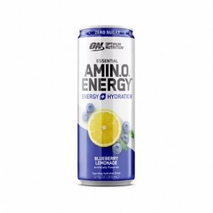 Optimum Nutrition ESSENTIAL AMIN.O. ENERGY+ Electrolytes Sparkling Blueberry Lemonade 355ml * 12 Cans (12 Servings) Polska | 152436REZ