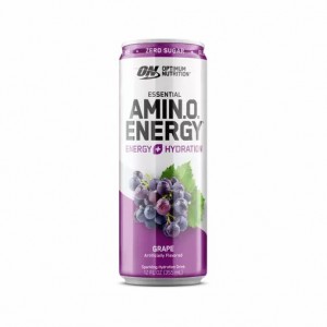 Optimum Nutrition ESSENTIAL AMIN.O. ENERGY+ Electrolytes Sparkling Grape 355ml * 12 Cans (12 Servings) Polska | 173904UAW