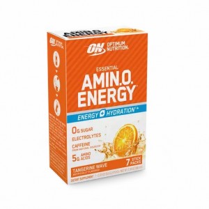 Optimum Nutrition Essential AMIN.O. ENERGY + Electrolytes Tangerine Wave 7 Stick Packs (7 Servings) Polska | 723541KGQ