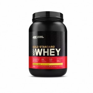 Optimum Nutrition GOLD STANDARD 100% WHEY™ Banana Cream 2 lb (29 Servings) Polska | 365298PBR