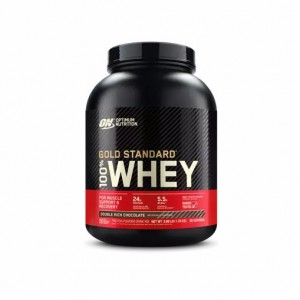 Optimum Nutrition GOLD STANDARD 100% WHEY™ Double Rich Chocolate 4 lb (58 Servings) Polska | 963401YFN