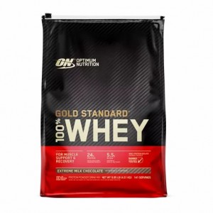 Optimum Nutrition GOLD STANDARD 100% WHEY™ Extreme Milk Chocolate 10 lb (141 Servings) Polska | 456032EGW