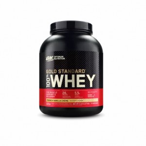 Optimum Nutrition GOLD STANDARD 100% WHEY™ French Vanilla Creme 5 lb (73 Servings) Polska | 740938SAC