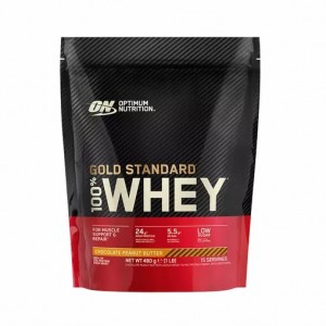 Optimum Nutrition Gold Standard 100% Whey Protein Powder Chocolate Peanut Butter 480 grams (15 Servings) Polska | 427680QJH