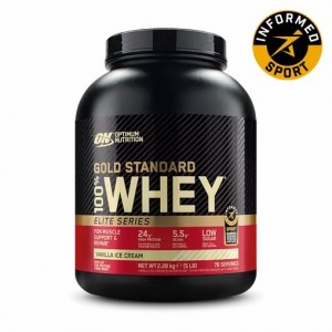 Optimum Nutrition Gold Standard 100% Whey - Elite Series Vanilla Ice Cream 2.27 kg (77) Polska | 493870GHM