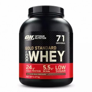 Optimum Nutrition Gold Standard 100% Whey Protein Powder Extreme Milk Chocolate 2.27 kg (71 Servings) Polska | 469081ISV