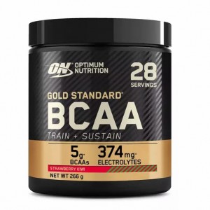 Optimum Nutrition Gold Standard BCAA Train + Sustain Strawberry Kiwi 266 grams (28 Servings) Polska | 104396TZX