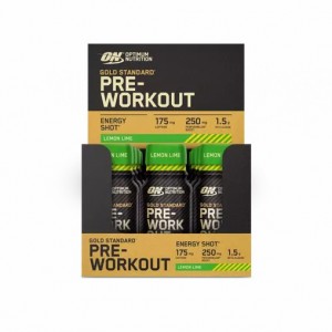 Optimum Nutrition Gold Standard Pre-Workout Shot Lemon Lime 720 ml (12 pieces) Polska | 836724EXV