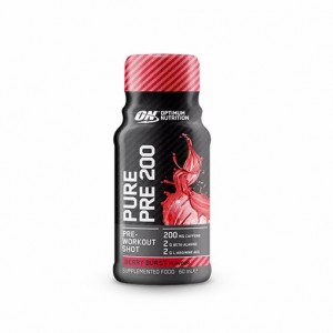 Optimum Nutrition Pure Pre 200 Pre-Workout Shot Berry 60ml (12 shots) Polska | 685240JGH