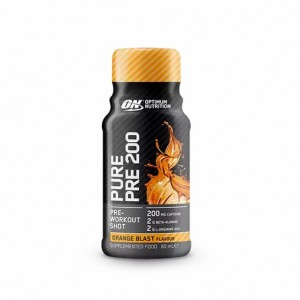 Optimum Nutrition Pure Pre 200 Pre-Workout Shot Orange 60ml (12 shots) Polska | 157493LJN