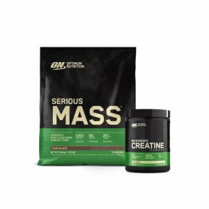 Optimum Nutrition Serious Mass & Creatine Stack Chocolate Polska | 147309PWA