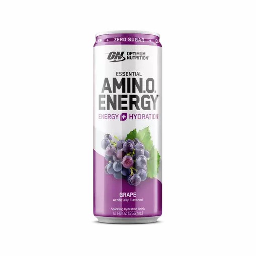 Optimum Nutrition ESSENTIAL AMIN.O. ENERGY+ Electrolytes Sparkling Grape 355ml * 12 Cans (12 Servings) Polska | 173904UAW