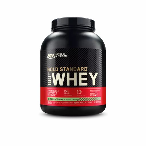 Optimum Nutrition GOLD STANDARD 100% WHEY™ Chocolate Mint 5 lb (70 Servings) Polska | 418095XSQ