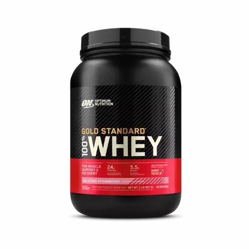 Optimum Nutrition GOLD STANDARD 100% WHEY™ Delicious Strawberry 2 lb (29 Servings) Polska | 769035CPQ