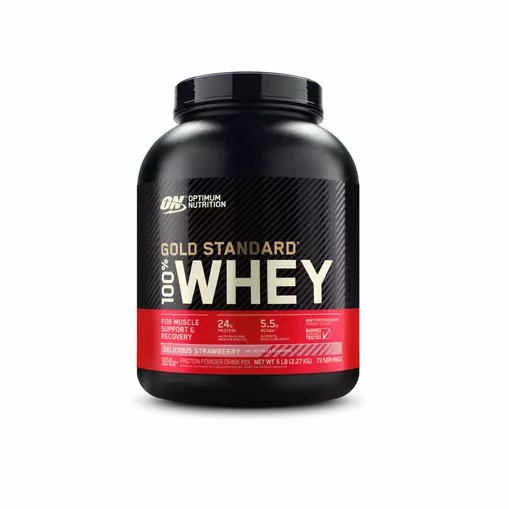 Optimum Nutrition GOLD STANDARD 100% WHEY™ Delicious Strawberry 5 lb (73 Servings) Polska | 361048PCH