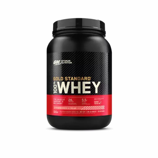 Optimum Nutrition GOLD STANDARD 100% WHEY™ Strawberries & Cream 2 lb (29 Servings) Polska | 406928WST