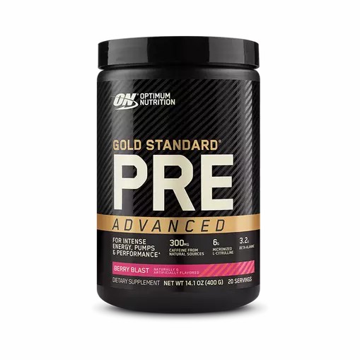 Optimum Nutrition GOLD STANDARD® Pre Advanced Berry Blast 0.88 lb (20 Servings) Polska | 943157GDA