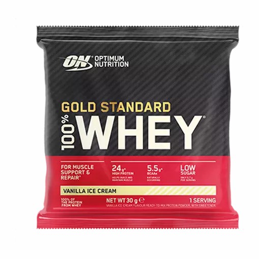 Optimum Nutrition Gold Standard 100% Whey Powder Sachets Vanilla Ice Cream 1 sachet (30 grams) Polska | 546830YPH