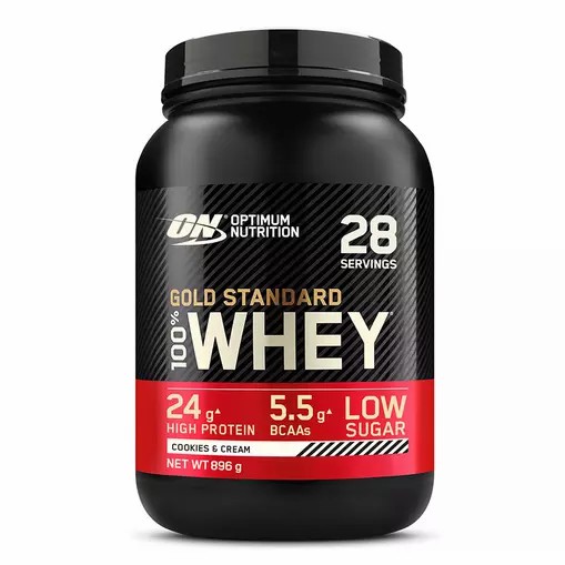 Optimum Nutrition Gold Standard 100% Whey Protein Powder Cookies & Cream 896 grams (28 Servings) Polska | 930721XGV