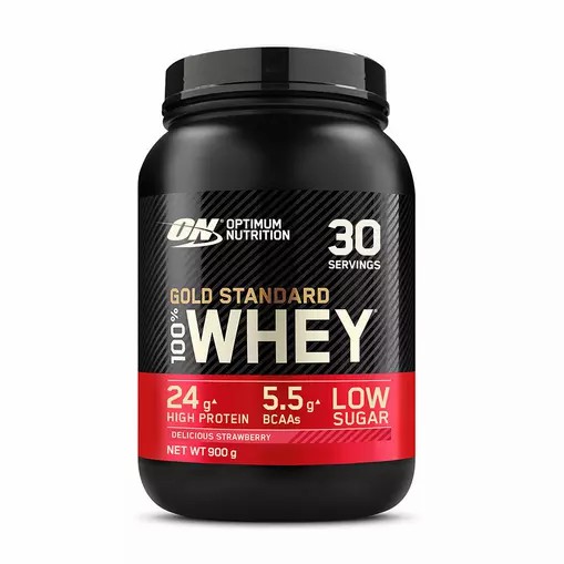 Optimum Nutrition Gold Standard 100% Whey Protein Powder Delicious Strawberry 900 grams (30 Servings) Polska | 524308IPB