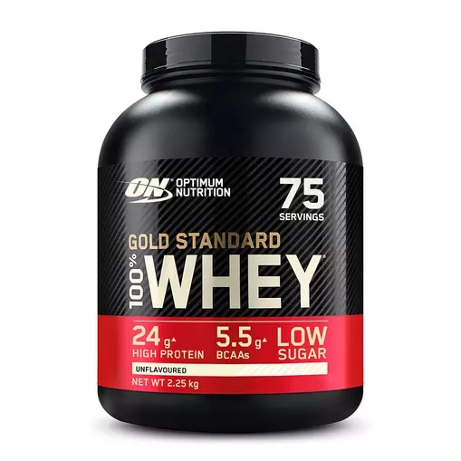 Optimum Nutrition Gold Standard 100% Whey Protein Powder Unflavoured 2.25 kg (75 Servings) Polska | 972065RID