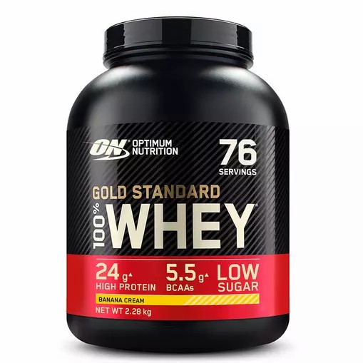 Optimum Nutrition Gold Standard 100% Whey Protein Powder Banana Cream 2.28 kg (76 Servings) Polska | 812943QAL