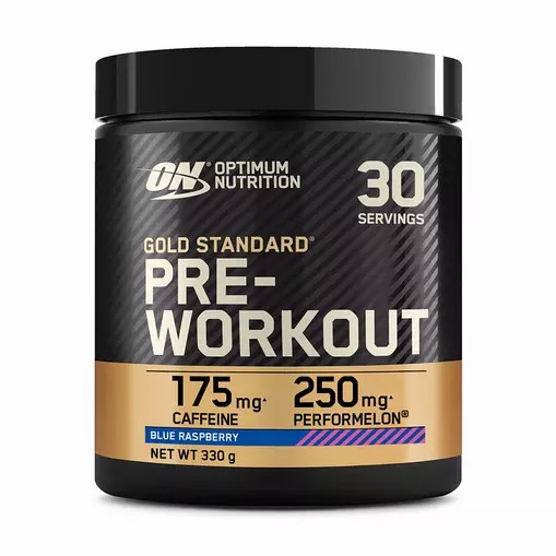 Optimum Nutrition Gold Standard Pre-Workout Blue Raspberry 330 grams (30 Servings) Polska | 789136IWG