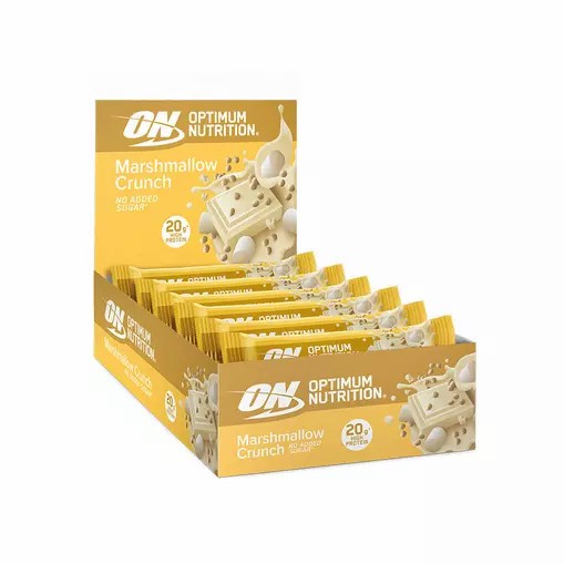 Optimum Nutrition Marshmallow Crunch Protein Bar Elite 650 grams (10 Bars) Polska | 416037XRZ