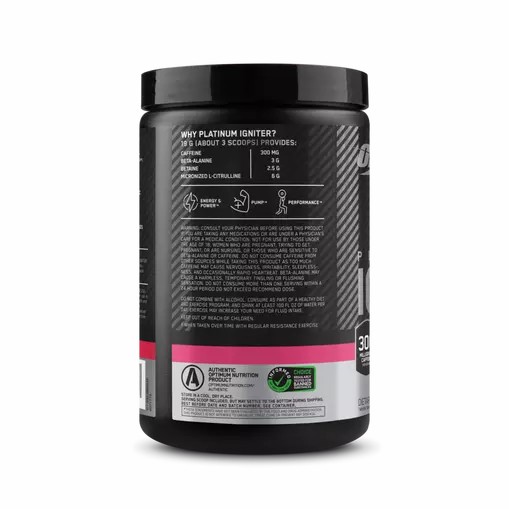 Optimum Nutrition Platinum Igniter Berry Lemonade Blast 0.84 lb (20 Servings) Polska | 081427KOI