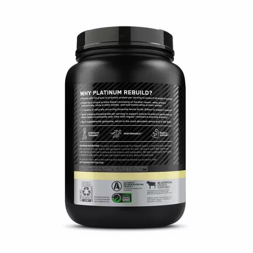 Optimum Nutrition Platinum Rebuild Vanilla Buttercream 1.63 lb (20 Servings) Polska | 408973ASD