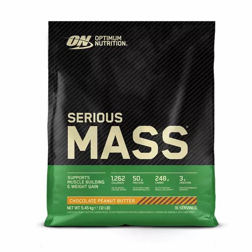 Optimum Nutrition Serious Mass Chocolate Peanut Butter 5.45 kg (16 Servings) Polska | 801469HZE