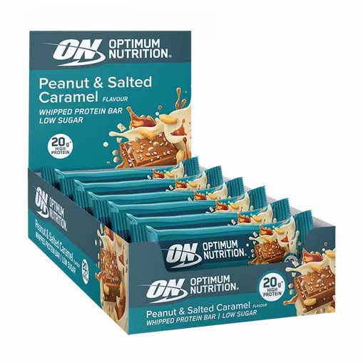 Optimum Nutrition Whipped Protein Bar Peanut And Salted Caramel 600 grams (10 Bars) Polska | 471305ECS